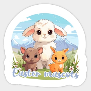 Easter mascots too Sticker